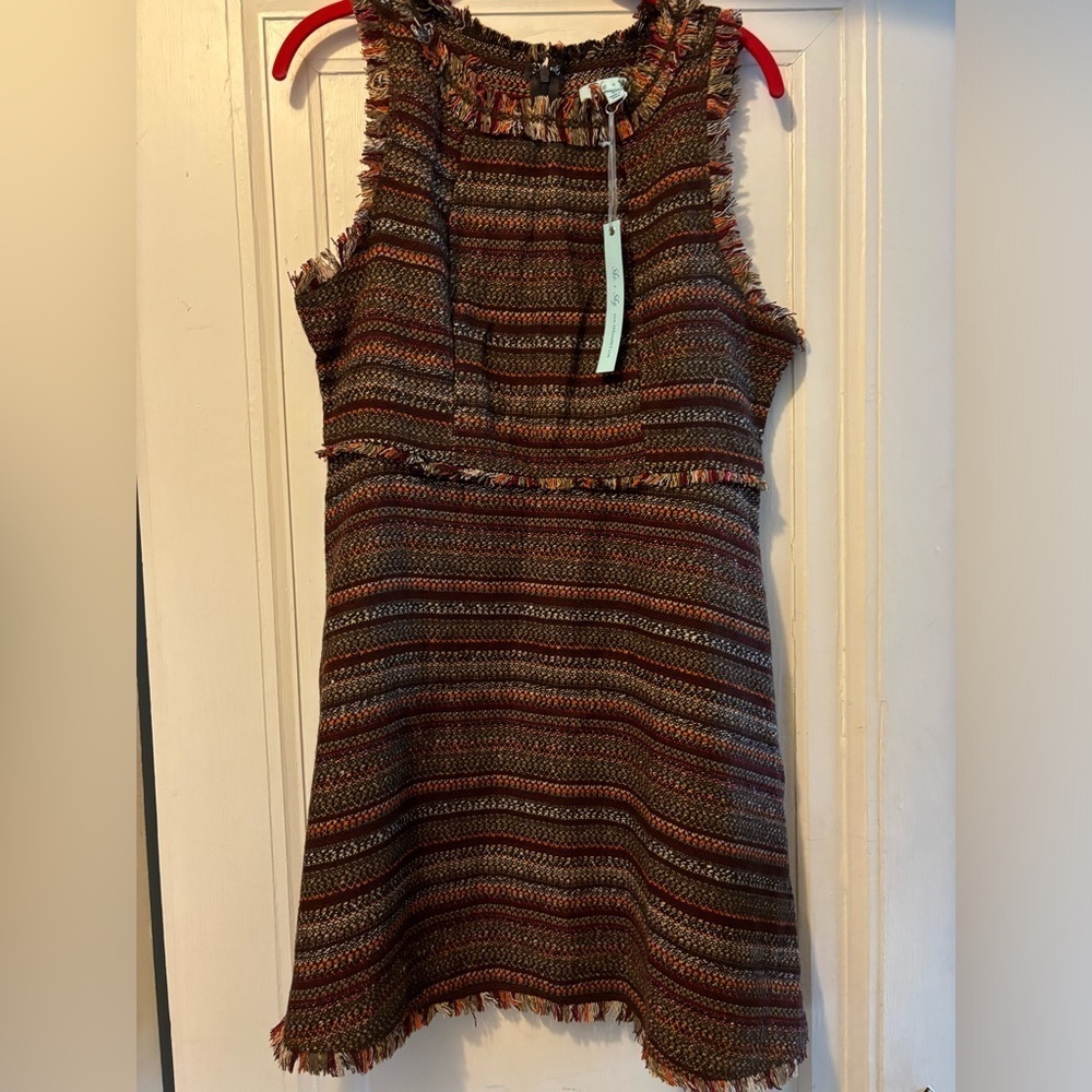 NWT XL ModCloth She & Sky Tweed A-line Dress